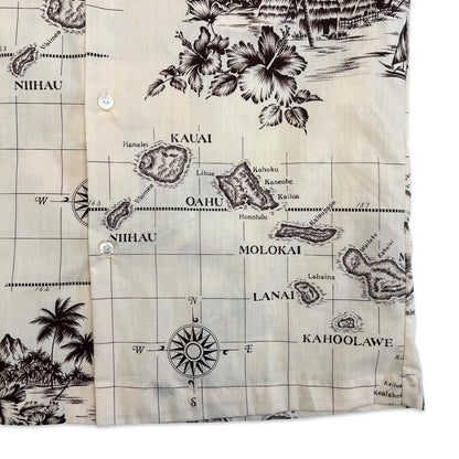 VTG RAI NANI COTTON HAWAIIAN ALOHA SHIRT 40s 50s STYLE TIKI ROCKABILLY S 38