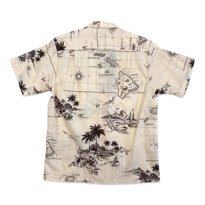 VTG RAI NANI COTTON HAWAIIAN ALOHA SHIRT 40s 50s STYLE TIKI ROCKABILLY S 38