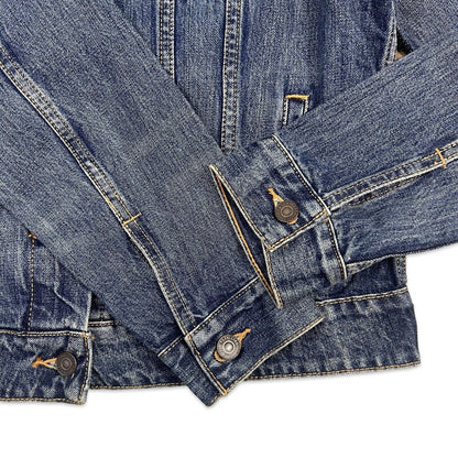 VTG LEVIS NFL COLAB SAN FRANCISCO 49ERS TYPE 3 TRUCKER DENIM JACKET S 38”
