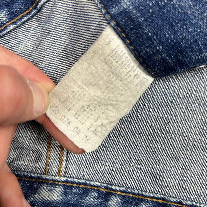 VTG RARE ORIGINAL 1970s LEVIS ORANGE TAB TYPE 3 TRUCKER DENIM JACKET  S 36”