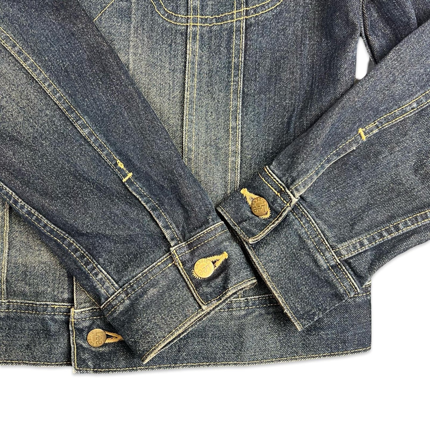 VTG LEE RIDERS JAPAN OLD SCHOOL DENIM JACKET WESTERN ROCKABILLY S 38