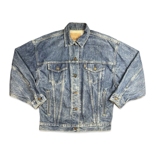 VTG 1980s USA LEVIS ORANGE TAB TYPE 3 TRUCKER DENIM JACKET S 38