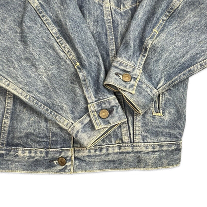 VTG 1980s USA LEVIS ORANGE TAB TYPE 3 TRUCKER DENIM JACKET S 38