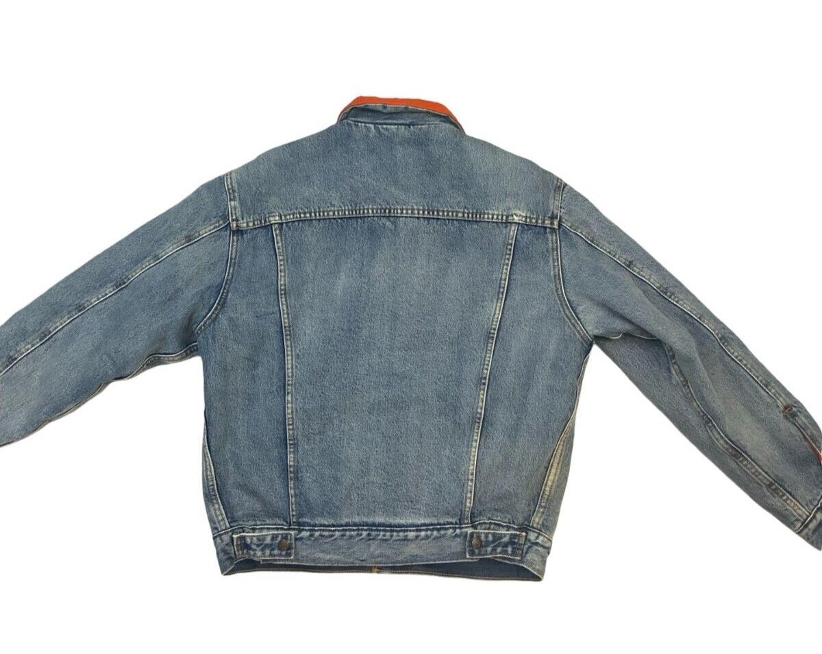 SUPREME LEVIS QUILTED REVERSIBLE DENIM TRUCKER JACKET SIZE S M