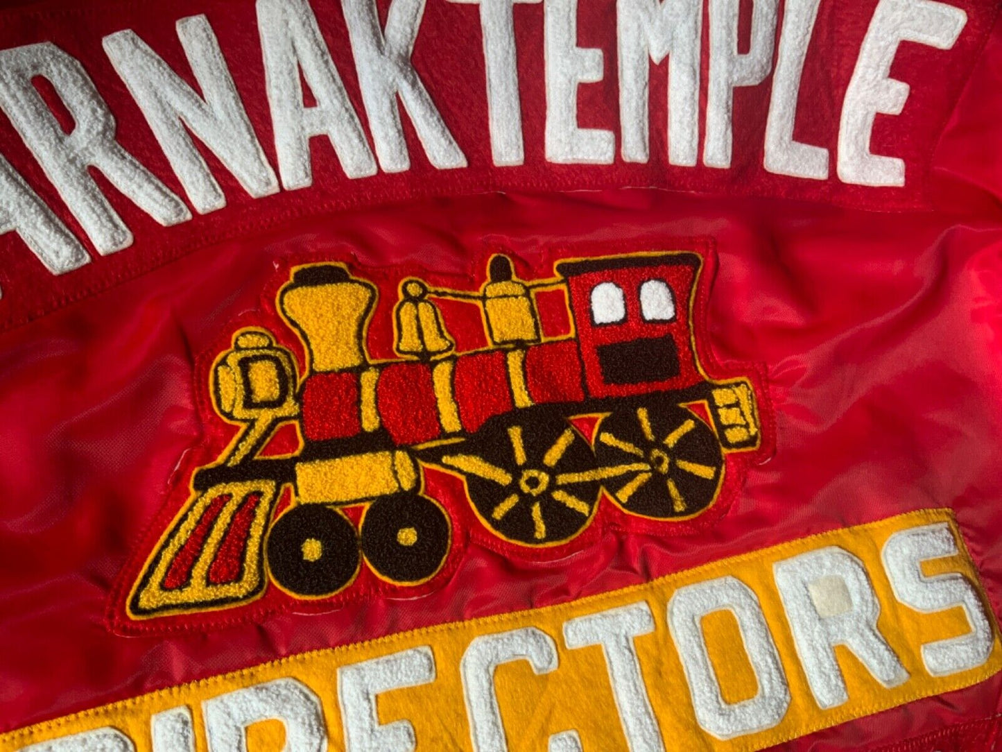 VTG 1970s SHRINE CLUB SHRINERS JACKET MARCEL DIRECTORS MONTREAL CHENILLE XXL 50”