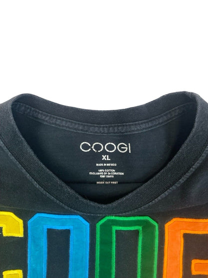VINTAGE 90s 00s COOGI SHORT SLEEVE T-SHIRT BLACK EXTRA LARGE