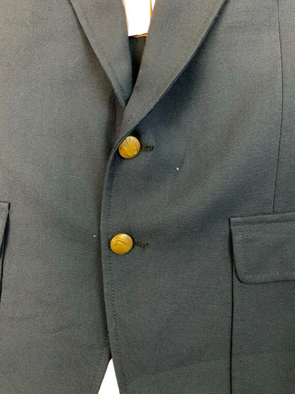 VINTAGE 1980s LACOSTE IZOD BLAZER NAVY BLUE SIZE 38R M