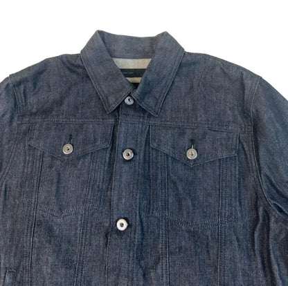 VINTAGE ROLAND SANDS DESIGN RAW INDIGO DENIM BIKER JACKET SIZE M
