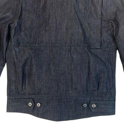 VINTAGE ROLAND SANDS DESIGN RAW INDIGO DENIM BIKER JACKET SIZE M