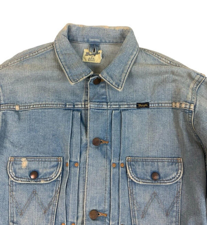 WRANGLER AZUL BY MOUSSY JAPANESE PLEAT FRONT DENIM JACKET 1950s STYLE M 40