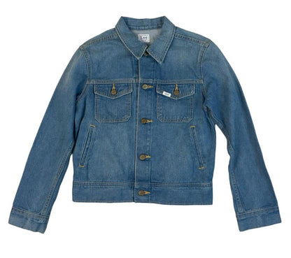 VTG LADIES JAPANESE MADE LEE SANFORIZED DENIM JACKET WESTERN CUT SZ 10 34”