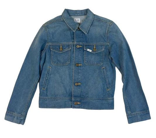 VTG LADIES JAPANESE MADE LEE SANFORIZED DENIM JACKET WESTERN CUT SZ 10 34”