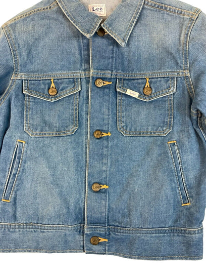VTG LADIES JAPANESE MADE LEE SANFORIZED DENIM JACKET WESTERN CUT SZ 10 34”