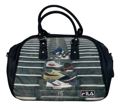 VTG FILA TRAINER GRAPHIC PRINT WEEKEND HOLDALL BAG