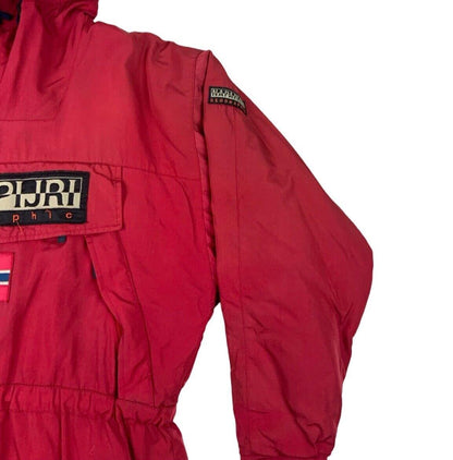 VTG 90s 00s NAPAPIJRI RED SKIDOO ANORAK EXPEDITION JACKET SIZE L
