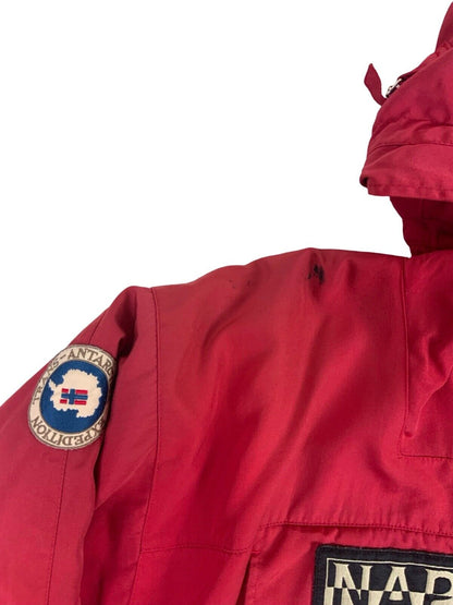 VTG 90s 00s NAPAPIJRI RED SKIDOO ANORAK EXPEDITION JACKET SIZE L