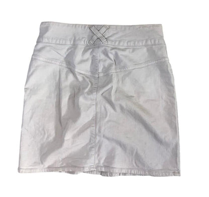 VTG Y2K MORGAN DE TOI CREAM BUTTON UP MINI SKIRT SIZE M