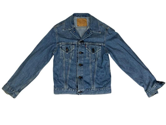 VTG 90s LEVIS BIG E TYPE 3 TRUCKER DENIM JACKET JAPANESE MOD ROCKABILLY LVC S 36