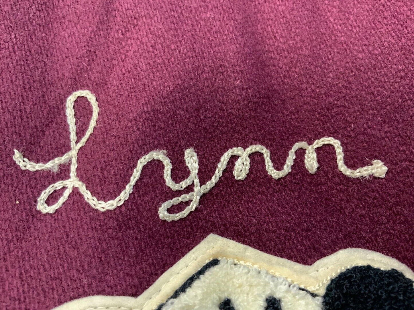 VTG 90s USA BARTACKS NCHS BAND LYNN WOOL VARSITY JACKET CHENILLE PATCH M 40”