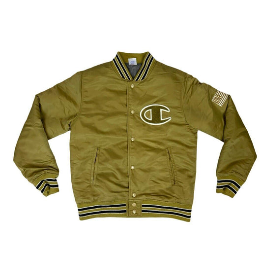 VTG Y2K CHAMPION THERMOLITE SILKY NYLON QUILT LINED VARSITY COACH JACKET S 36