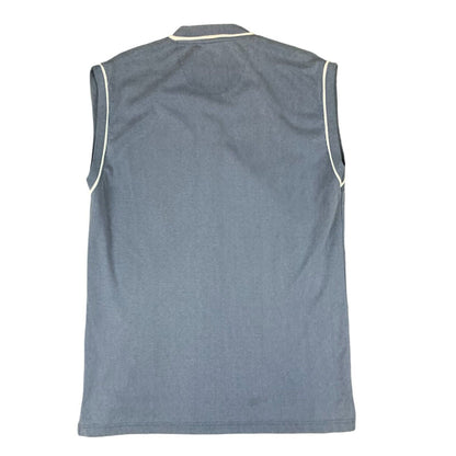 VTG 00s Y2K LEVIS LIGHT BLUE V NECK VEST TANK TOP SIZE L