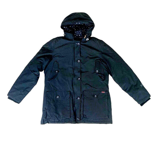 BLACK WOOLRICH DOWN FILLED WINTER PARKA PUFFER SKI JACKET RRP £900 L 42”
