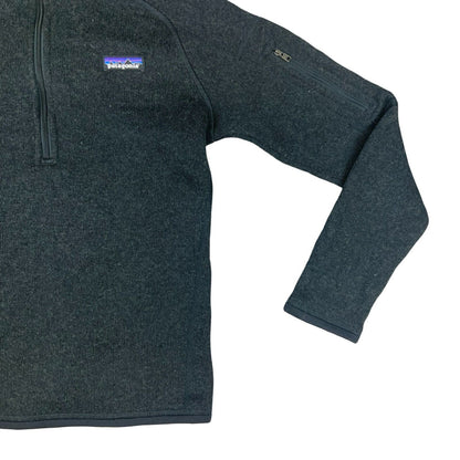 GENUINE PATAGONIA LADIES 1/2 ZIP PULLOVER FLEECE JACKET JUMPER CHARCOAL S 34”