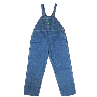 NOS VTG USA KEY IMPERIAL DENIM DUNGAREES WORKWEAR BIBS OVERALLS W50 L32