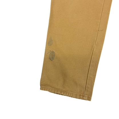 VTG DICKIES TAN DUCK CANVAS CARPENTER PANTS TROUSERS JEANS WORKWEAR 32W 33L