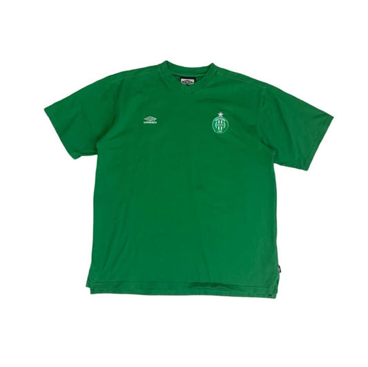 VTG SAINT ÉTIENNE UMBRO GREEN TRAINING FOOTBALL T-SHIRT LARGE