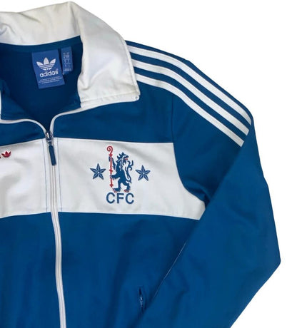 VTG 2009-10 ADIDAS ORIGINALS CHELSEA FC SUPERSTAR BLUE WHITE TRACK JACKET S