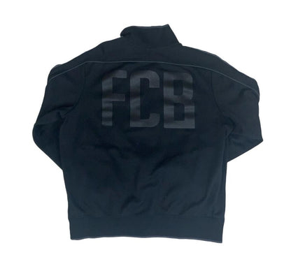 VTG NIKE FC BARCELONA BLACK TRAINING TRACK JACKET X-LARGE