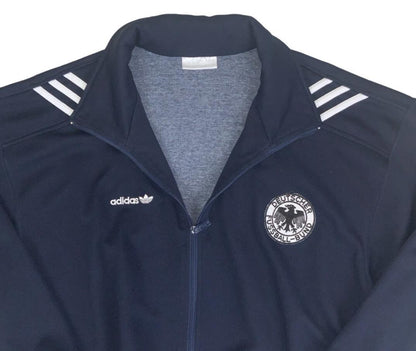 VTG 90S ADIDAS GERMANY DEUTSCHER FOOTBALL SOCCER TRACK JACKET LARGE