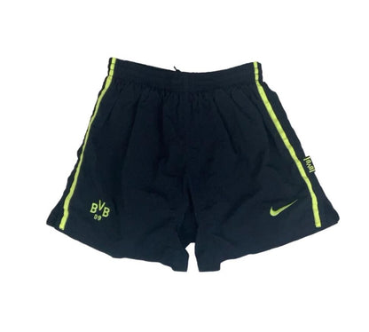 VTG 90S NIKE PREMIER BVB '09 BORUSSIA DORTMUND HOME FOOTBALL SHORTS XS