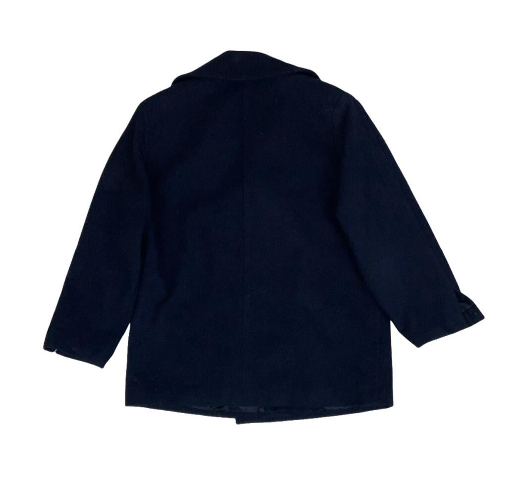 VTG 80S 90S LES COPAINS DOUBLE BREASTED ITALIAN WOOL BLAZER PEA COAT L 16