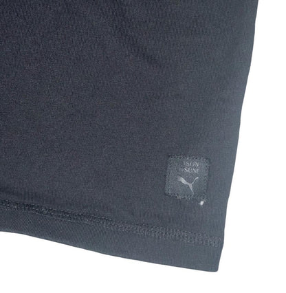 VTG PUMA X MAISON KITSUNÉ BLACK EMBROIDERED SPORTS TEE MEDIUM