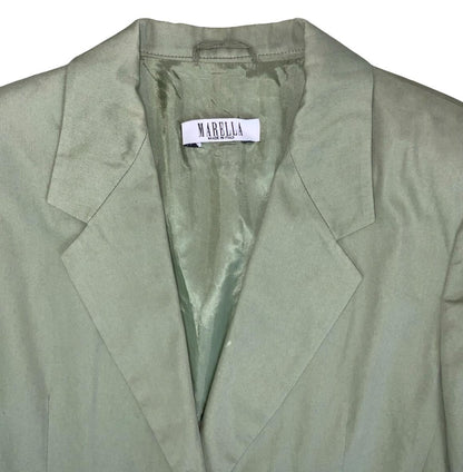 VTG 90S MARELLA LIGHT GREEN ITALIAN BLAZER JACKET UK 10
