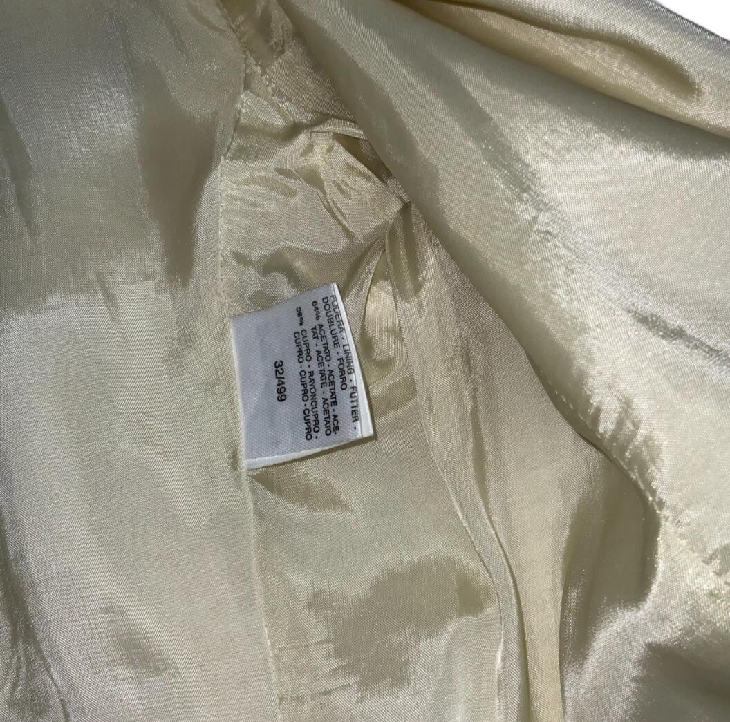 VTG MARELLA DESIGNER CREAM DOUBLE BREASTED ITALIAN TALL BLAZER JACKET UK 14