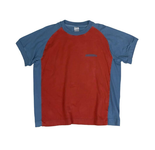 VTG 90s 00s NIKE ORANGE BLUE SPORTS TEE LARGE