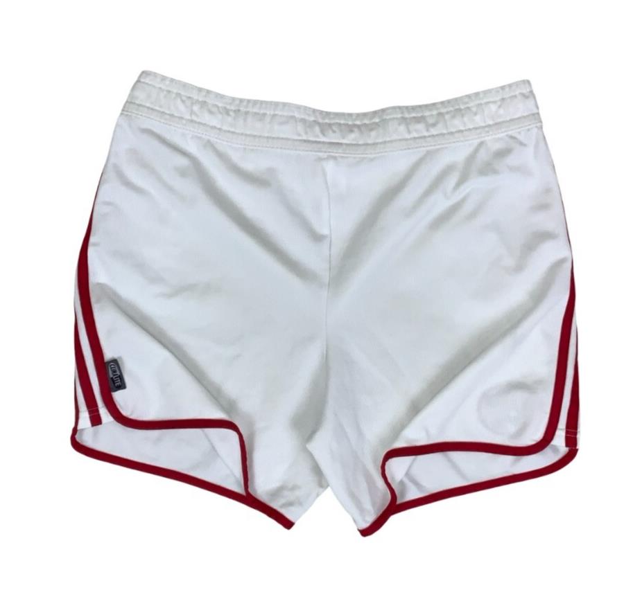 VTG ADIDAS AJAX 2000-2001 RED WHITE FOOTBALL HOME SHORTS MEDIUM