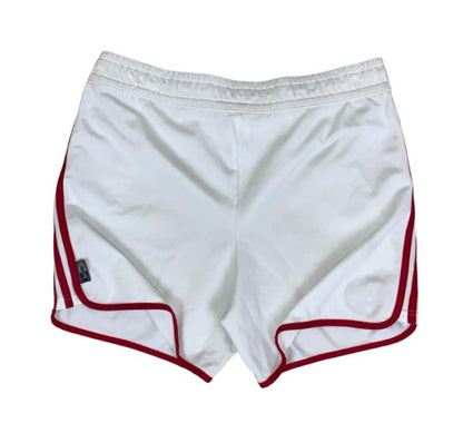 VTG ADIDAS AJAX 2000-2001 RED WHITE FOOTBALL HOME SHORTS MEDIUM