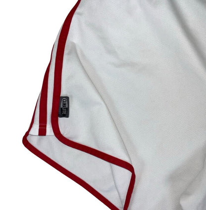 VTG ADIDAS AJAX 2000-2001 RED WHITE FOOTBALL HOME SHORTS MEDIUM