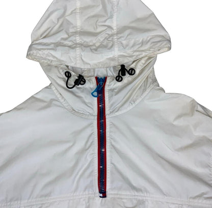 VTG 90S TOMMY HILFIGER WHITE PULLOVER WINDBREAKER X-LARGE
