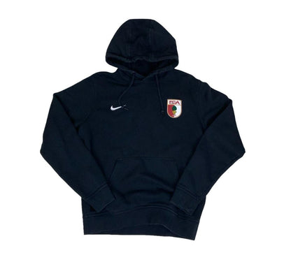 VTG NIKE FC AUGSBURG BLACK FLEECE HOODIE MEDIUM