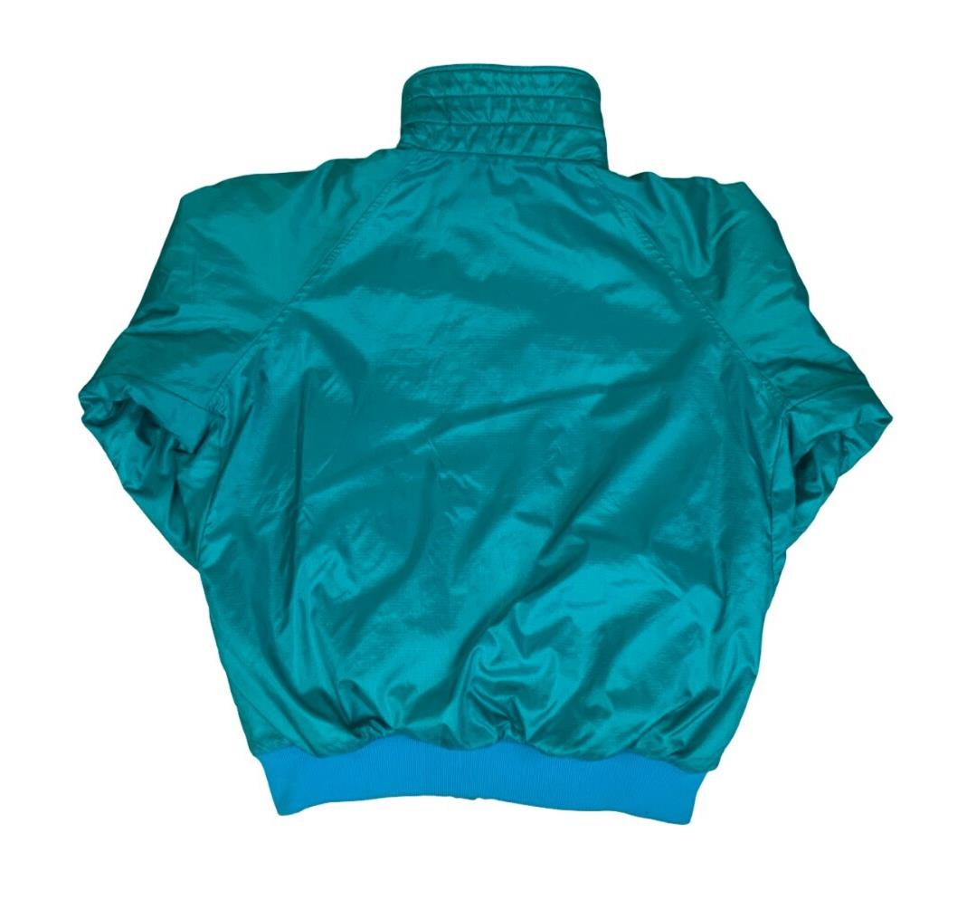 VTG 80S 90S RETRO COLUMBIA TEAL GREEN PURPLE FLEECE LINED JACKET XL