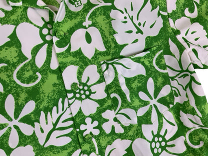 VTG 70s MARGOLIS MADE IN HAWAII HAWAIIAN ALOHA SHIRT TIKI ROCKABILLY SURF L 44”
