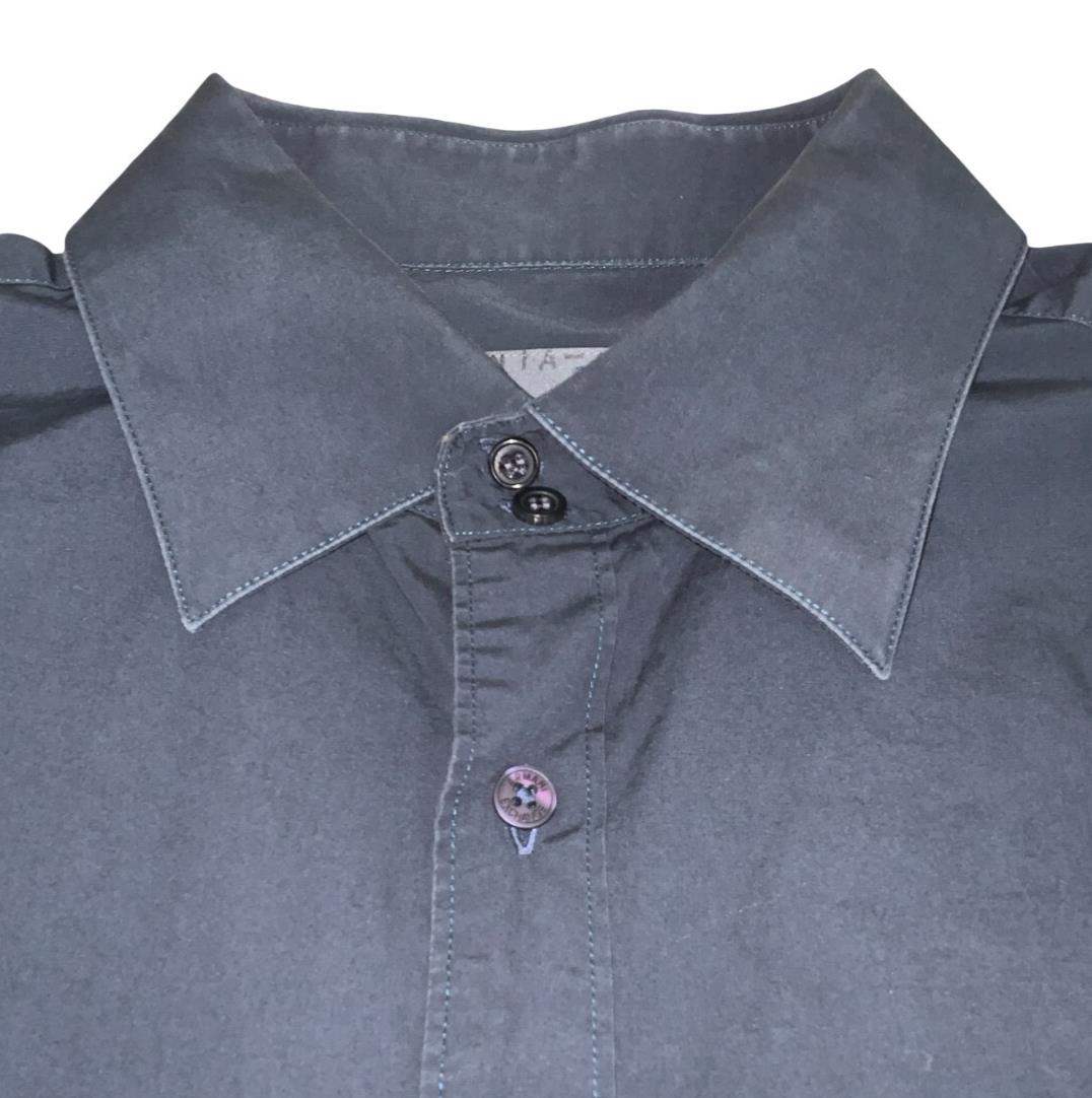 VTG ARMANI EXCHANGE BLACK FORMAL DESIGNER LONG SLEEVED SHIRT MEDIUM 41"