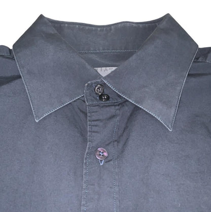 VTG ARMANI EXCHANGE BLACK FORMAL DESIGNER LONG SLEEVED SHIRT MEDIUM 41"
