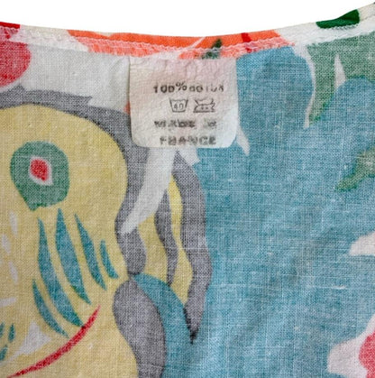VTG 90S TROPICAL FISH COLOURFUL GRAPHIC OCEAN  TANK TOP BLOUSE SMALL 10