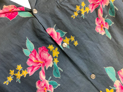 VTG ROYAL CREATIONS HAWAIIAN MADE ALOHA SHIRT COTTON TIKI ROCKABILLY M 40”